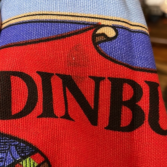 Vintage Edinburgh Scotland Scottish Souvenir Linen Tea Towel - Picture 8 of 8